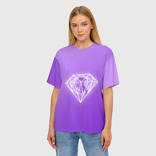 Женская футболка оверсайз 50 Shades Of Skaters violet / 3D-принт – фото 3