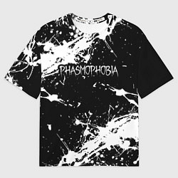Футболка оверсайз женская Phasmophobia краска, цвет: 3D-принт