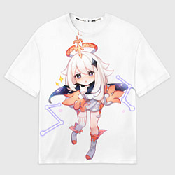 Футболка оверсайз женская Паймон из Genshin Impact, цвет: 3D-принт