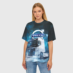 Футболка оверсайз женская Volvo truck, цвет: 3D-принт — фото 2