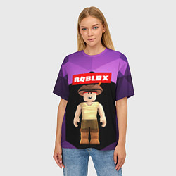 Футболка оверсайз женская ROBLOX РОБЛОКС Z, цвет: 3D-принт — фото 2