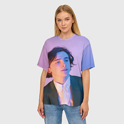 Футболка оверсайз женская Timothee Chalamet, цвет: 3D-принт — фото 2