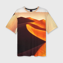 Футболка оверсайз женская Пустыня дюна барханы, цвет: 3D-принт