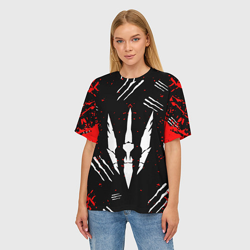 Женская футболка оверсайз The Witcher 2 : Убийцы королей / 3D-принт – фото 3