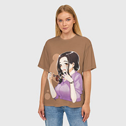 Футболка оверсайз женская Gotou, цвет: 3D-принт — фото 2