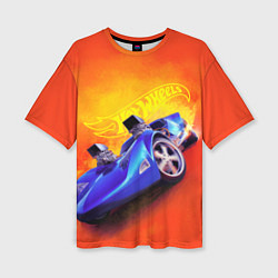 Футболка оверсайз женская Hot Wheels Хот Вилс, цвет: 3D-принт