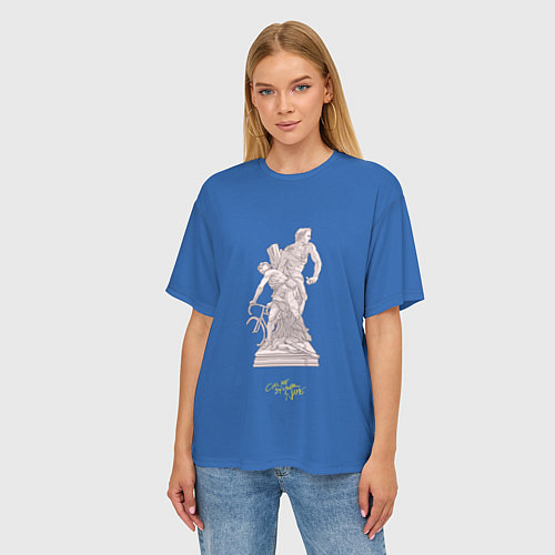Женская футболка оверсайз CMbYN скульптура Тимоти Шаламе Арми Хаммер / 3D-принт – фото 3