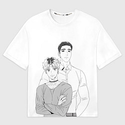 Футболка оверсайз женская Bj MD и Чан У, цвет: 3D-принт