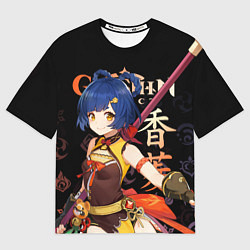 Футболка оверсайз женская Сян Лин Genshin Impact, цвет: 3D-принт