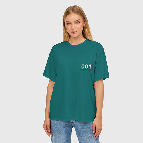 Женская футболка оверсайз Персонаж 001 / 3D-принт – фото 3