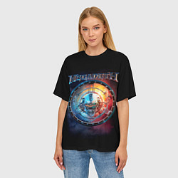 Футболка оверсайз женская Megadeth, Super Collider, цвет: 3D-принт — фото 2