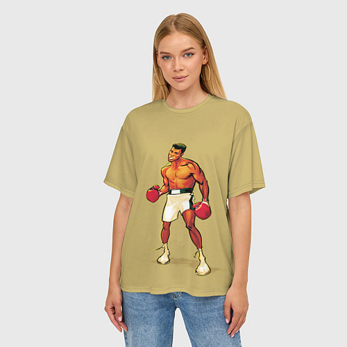 Женская футболка оверсайз Ali art / 3D-принт – фото 3