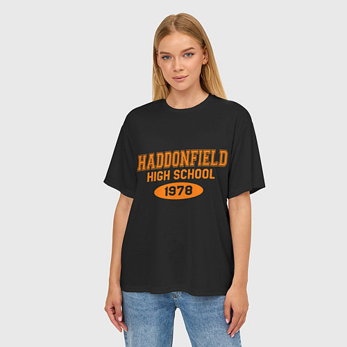 Женская футболка оверсайз Haddonfield High School 1978 / 3D-принт – фото 3