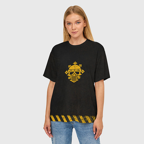 Женская футболка оверсайз Железные Воины после Ереси цвет легиона / 3D-принт – фото 3