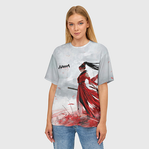 Женская футболка оверсайз Naraka BP / 3D-принт – фото 3