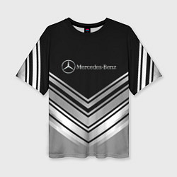 Футболка оверсайз женская Mercedes-Benz Текстура, цвет: 3D-принт