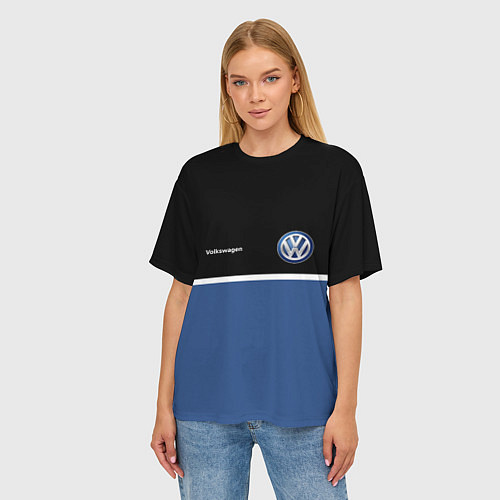Женская футболка оверсайз VW Два цвета / 3D-принт – фото 3