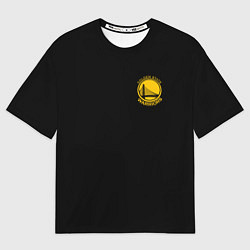 Футболка оверсайз женская GOLDEN STATE WARRIORS BLACK STYLE, цвет: 3D-принт