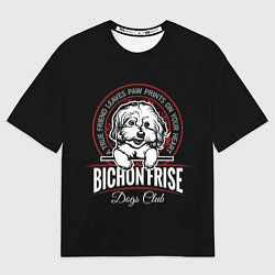 Футболка оверсайз женская Бишон Фризе Bichon Frize, цвет: 3D-принт