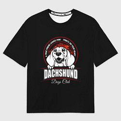 Футболка оверсайз женская Такса Dachshund, цвет: 3D-принт