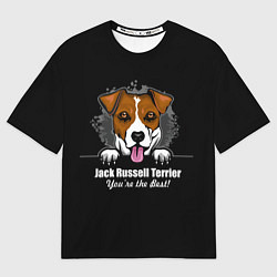 Футболка оверсайз женская Джек-Рассел-Терьер Jack Russell Terrier, цвет: 3D-принт