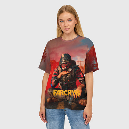 Женская футболка оверсайз Far Cry 6 - Повстанец / 3D-принт – фото 3
