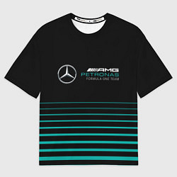 Женская футболка оверсайз Merсedes PETRONAS F1