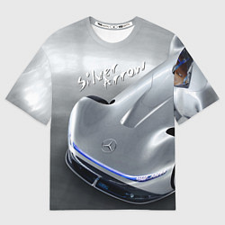 Футболка оверсайз женская Mercedes-Benz EQ Silver Arrow Concept, цвет: 3D-принт