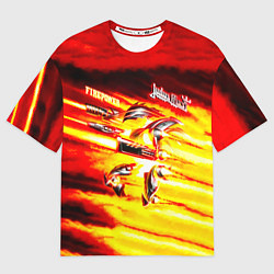 Футболка оверсайз женская Firepower - Judas Priest, цвет: 3D-принт