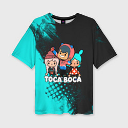 Футболка оверсайз женская Toca Boca Рита и Леон, цвет: 3D-принт