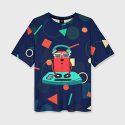 Футболка оверсайз женская Играющий по жизни, цвет: 3D-принт