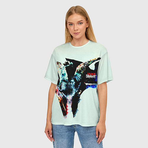 Женская футболка оверсайз Iowa - Slipknot / 3D-принт – фото 3
