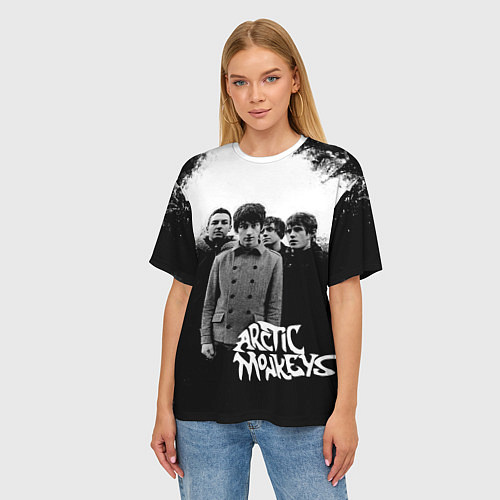Женская футболка оверсайз Группа Arctic monkeys / 3D-принт – фото 3