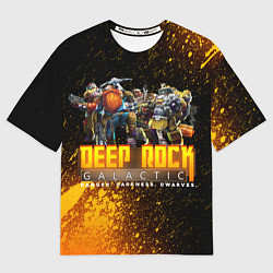 Футболка оверсайз женская Deep Rock Galactic Герои, цвет: 3D-принт