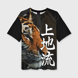 Женская футболка оверсайз Год тигра 2022 Взгляд