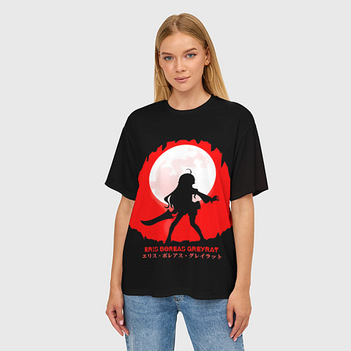 Женская футболка оверсайз Эрис Борей Грейрат - Реинкарнация безработного / 3D-принт – фото 3