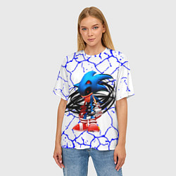 Футболка оверсайз женская СОНИК EXE ТЕМНЫЙ СОНИК, цвет: 3D-принт — фото 2