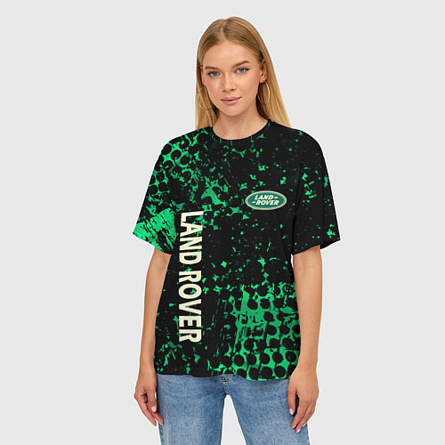 Женская футболка оверсайз Land Rover, Ленд Ровер / 3D-принт – фото 3