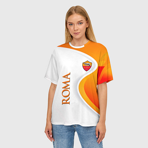 Женская футболка оверсайз Рома / 3D-принт – фото 3
