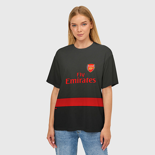 Женская футболка оверсайз Arsenal fc / 3D-принт – фото 3