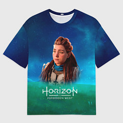 Футболка оверсайз женская Horizon Forbidden West Sky, цвет: 3D-принт