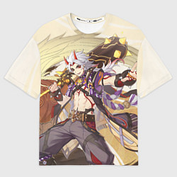 Футболка оверсайз женская Arataki Itto Genshin Impact, цвет: 3D-принт