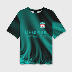 Футболка оверсайз женская Liverpool спорт, цвет: 3D-принт