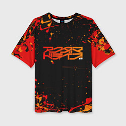 Футболка оверсайз женская Akudama drive арт, цвет: 3D-принт
