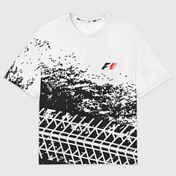 Футболка оверсайз женская F1 Формула 1 Mini Logo, цвет: 3D-принт