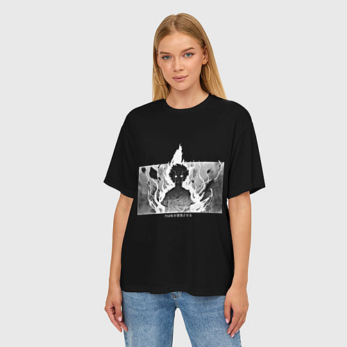 Женская футболка оверсайз МОБ ПСИХО PSYCHO / 3D-принт – фото 3