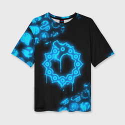 Футболка оверсайз женская МЕЛИОДАС НЕОНОВЫЙ 7 СМЕРТНЫХ ГРЕХОВ, цвет: 3D-принт