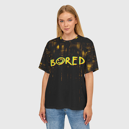 Женская футболка оверсайз Bored Glitch Sherlock / 3D-принт – фото 3