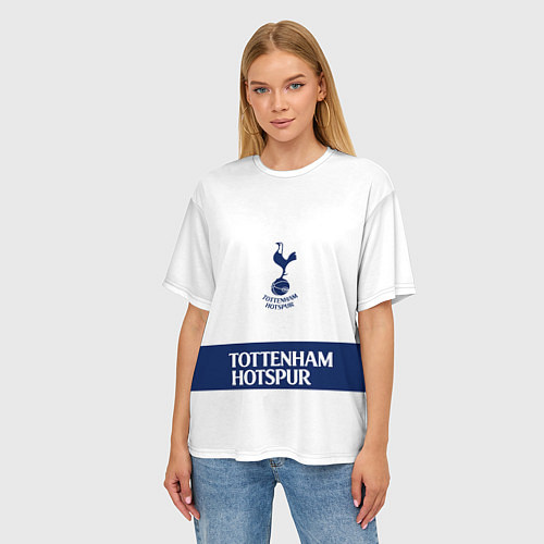 Женская футболка оверсайз Tottenham Тоттенхэм / 3D-принт – фото 3
