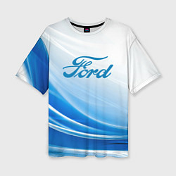 Женская футболка оверсайз Форд abstraction